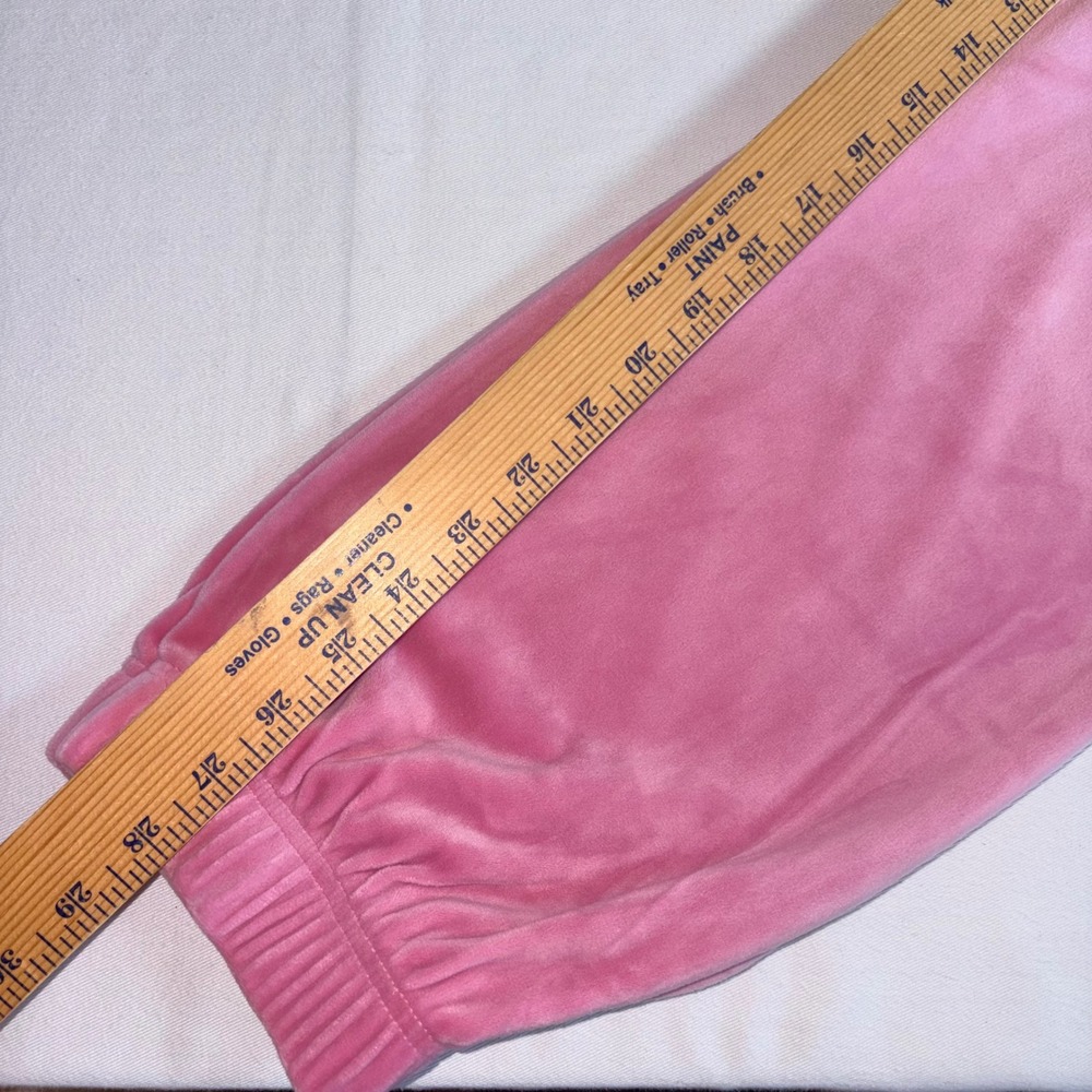 Juicy Couture Velour Tracksuit Large Rose Pink NEW Rhinestone Logo Y2K Set - Picture 7 of 11